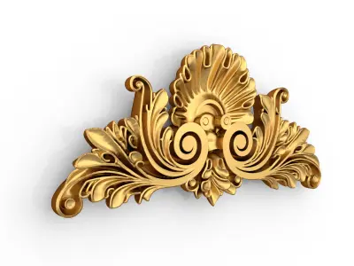 carved classic decorative ornament cnc 3d printing stl 02 3D model