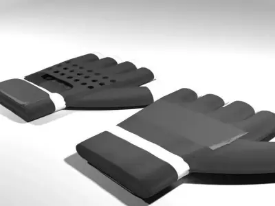 Sport Gloves - Fitness 3D model