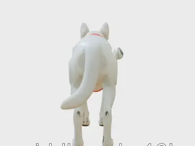 Space Rescue Dog Antiradiation Suit 3D Model Low-poly 3D model