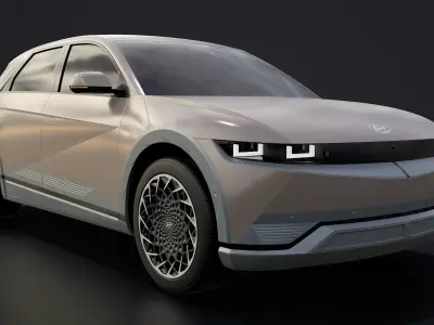 Hyundai Ioniq 5 2022 game ready Low-poly 3D model