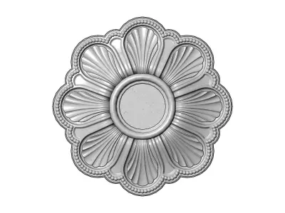 Rosette plaster molding N01 3D print model