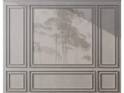 Wall Molding Collection 15 3D Models Low-poly 3D model