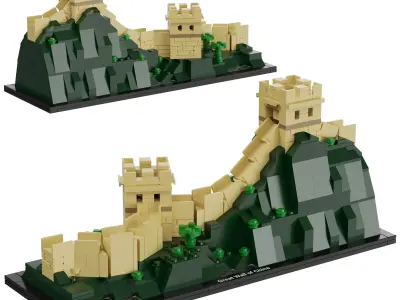 Lego Architecture - 21041 The Great Wall of China 3D model