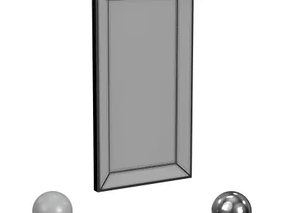 Head West Metro Beaded Wall Mirror 3D model