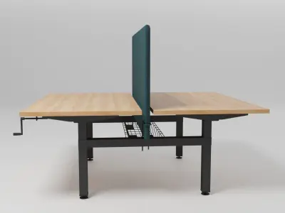 OGI DRIVE - Rectangular manual workstation bench - Free 3D model