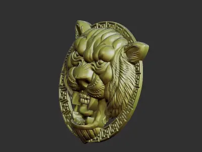 tiger head 3D print model