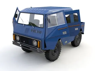 VOLVO LAPLANDER C202 CREWCAB 1977 3D model
