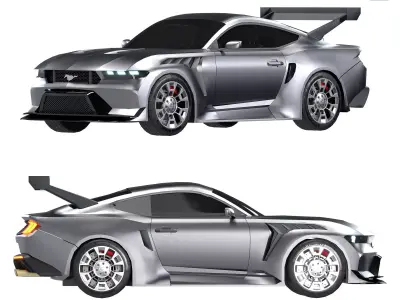 ford mustang gtd 2025 3D model