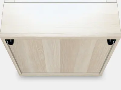 BESTA Shelf unit with glass door 16 3D model