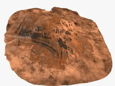 Real Desert Mountain Landscape Free 3D model