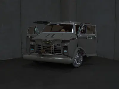 Cinema van concept  3D model