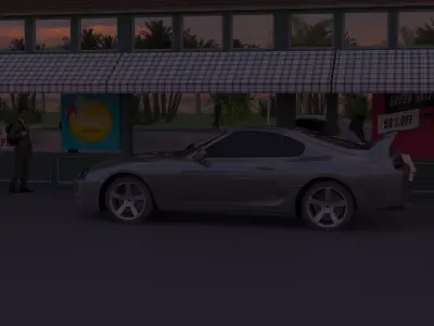 Toyota Supra 3D model from CGTrader