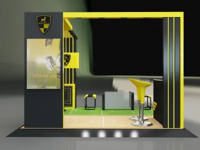 Booth Exhibition Stand a658b 3D model