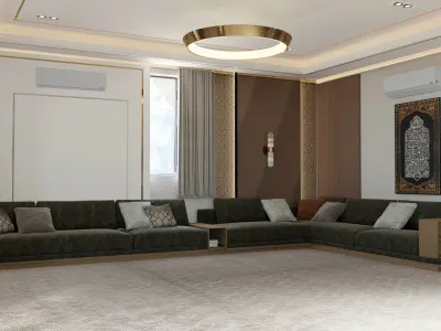 Masjid hussain mosque  Low-poly 3D model