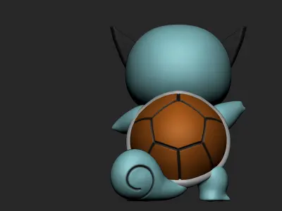 CHIBI POKEMON - SQUIRTLE SQUAD LEADER Free 3D print model