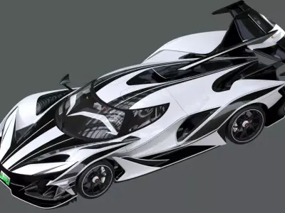 Supercar 3D print model