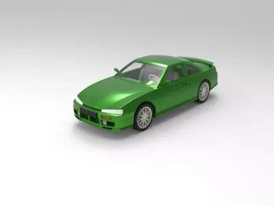 Nissan Silvia S14 scale 1 to 10 3D print model