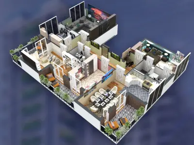 Modern Interior Style 3D model