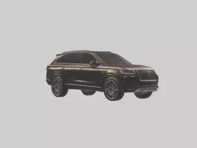Luxury SUV with Leather Seats model Low-poly 3D model