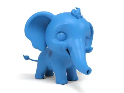 Little elephant 3D print model purchase
