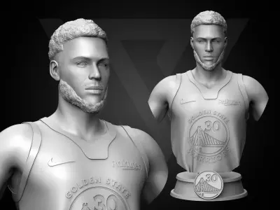 Steph Curry 3D Printable  3D print model