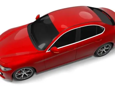 ALFA ROMEO GIULIA Low-poly 3D model