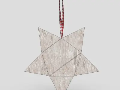 Deco Star Low-poly 3D model