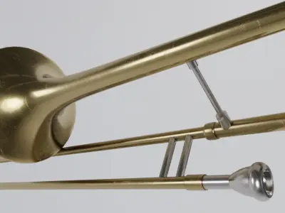 Trombone Low-poly 3D model