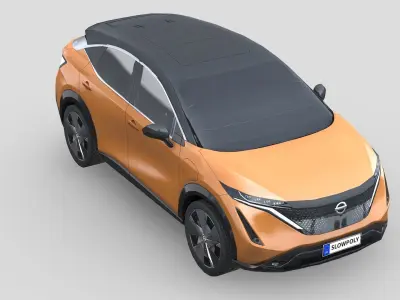 Nissan Ariya 2020 Low-poly 3D model