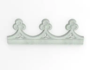 Decorated friezes with trefoil for CNC on printer HD model 3D print model