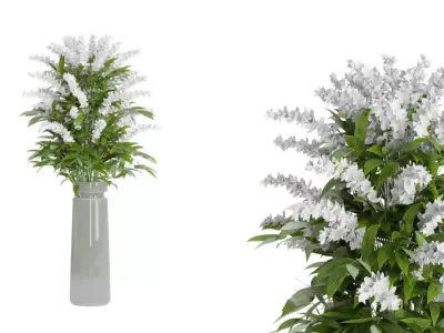 Spring Flower Vase 3D model