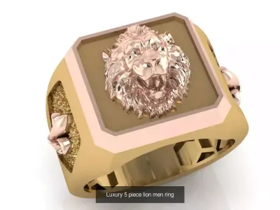 11 mens luxury ring symbol 3D Model Pack