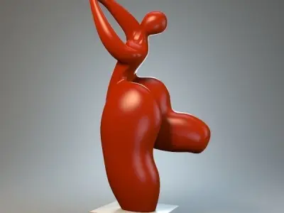 Sculpture playful mood 3D model