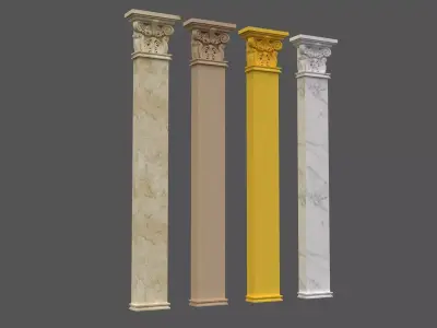 Corinthian Column 3d model 04 3D model