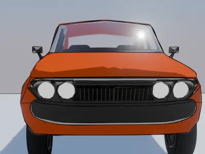 Datsun 160j LowPoly 3D model