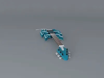 Neptun guitar Free 3D model