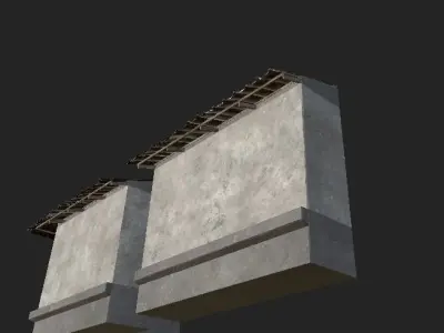 Roof Appart Low-poly 3D model