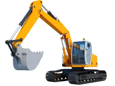Excavator Tracked 3D model