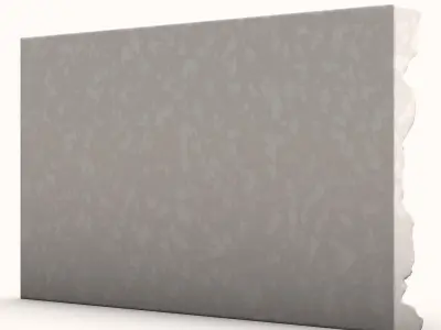 Irregular Rock Retaining Wall Model 3D model
