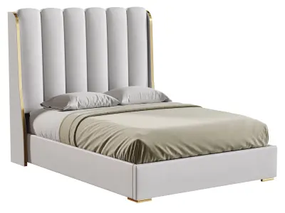 Luxurious King Size Double Bed 3D model