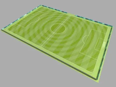 Soccer Camp Low-poly 3D model