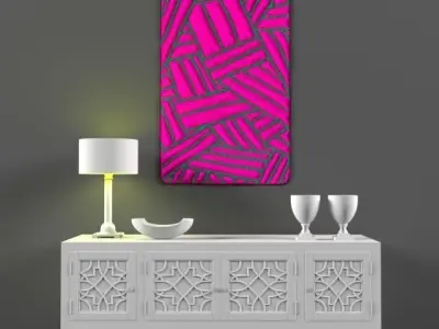Sewing designer art - Loco Glo concept  Free 3D model