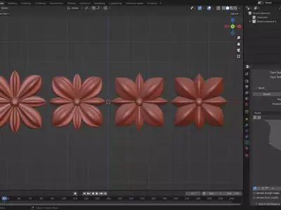 ORNAMENT flower 3D model purchase