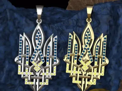 Ukrainian Trident  3D print model