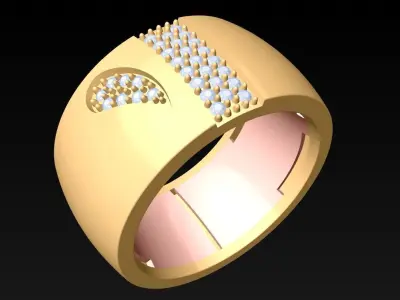 Diamond Ring - Womens Rings - N816433 3D print model