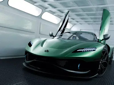 Futuristic Concept Sports Car 3D model