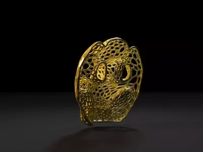 Mask Voronoi 3D print model