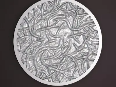 Tree Root Relief Wall Sculpture  3D print model