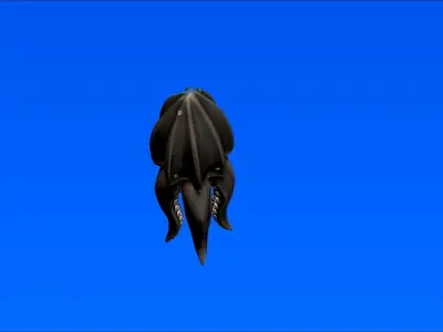 octopus squid cuttlefish two-piece fishing lure 3D print model