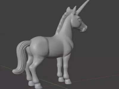 The Enchanted Unicorn 3D print model
